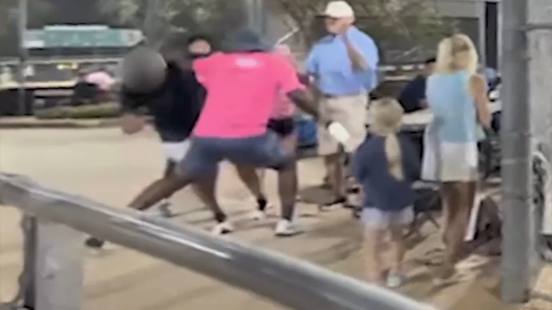 Parents Kiarious Hall Jazmine Hall arrested after melee at girl's softball game in Sugar Land, Texas, court records say
       — ABC7 Chicago (WLS-TV)